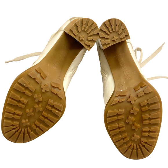 Hispanitas Janeth Leather Lace Up Victorian booties Cream Size EU 39 1/2/ US 9 - Picture 11 of 14